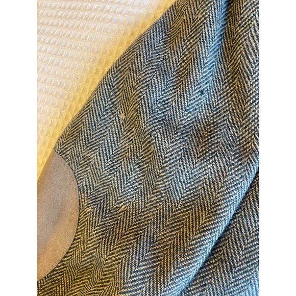 Farah Clothing Co Men's Brown Tweed Wool Elbow Patch Blazer Size 44R Academia - Picture 16 of 16